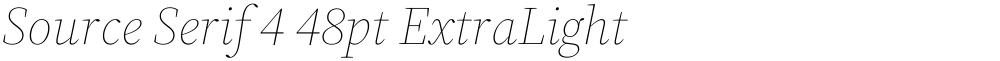Source Serif 4 48pt ExtraLight