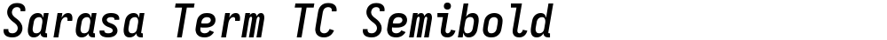 Sarasa Term TC Semibold