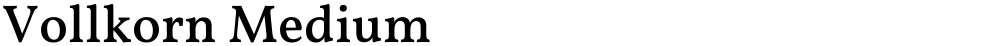 Vollkorn Medium
