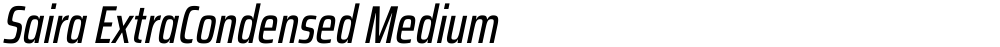 Saira ExtraCondensed Medium