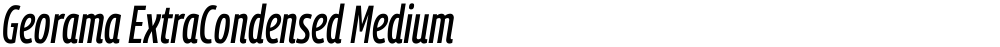 Georama ExtraCondensed Medium
