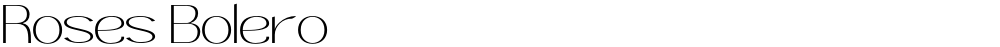 Roses Bolero