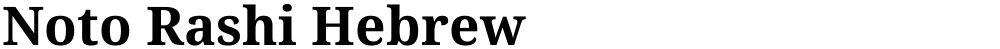 Noto Rashi Hebrew