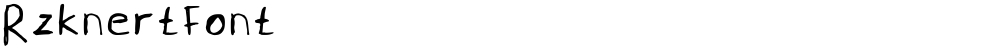 Rzknertfont