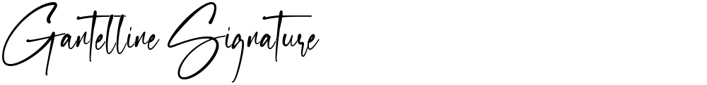 Gantelline Signature