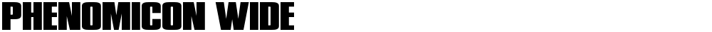 Phenomicon Wide