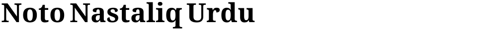 Noto Nastaliq Urdu