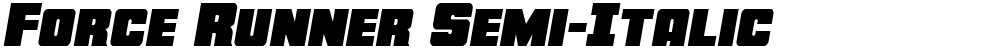 Force Runner Semi-Italic