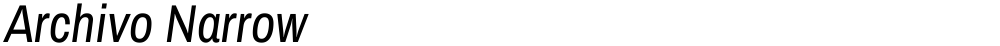 Archivo Narrow