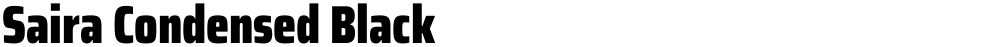 Saira Condensed Black