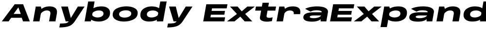Anybody ExtraExpanded ExtraBold