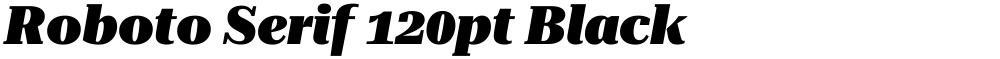 Roboto Serif 120pt Black