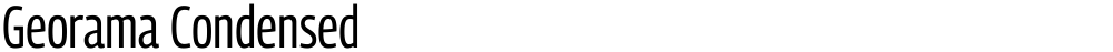 Georama Condensed