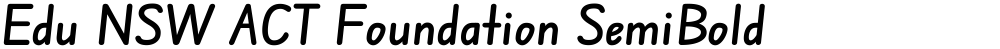 Edu NSW ACT Foundation SemiBold
