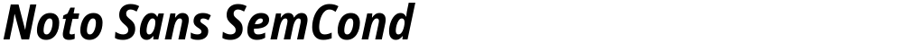 Noto Sans SemCond