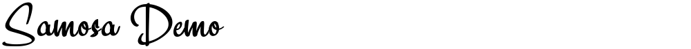 Samosa Demo