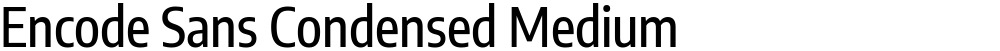 Encode Sans Condensed Medium