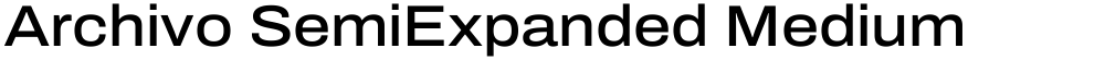 Archivo SemiExpanded Medium
