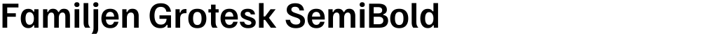 Familjen Grotesk SemiBold