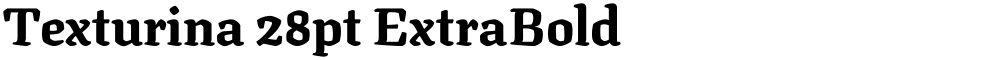 Texturina 28pt ExtraBold