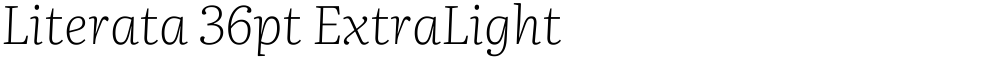 Literata 36pt ExtraLight