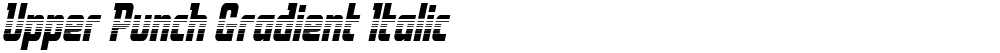 Upper Punch Gradient Italic