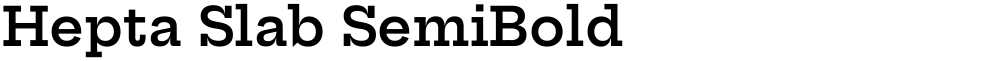 Hepta Slab SemiBold