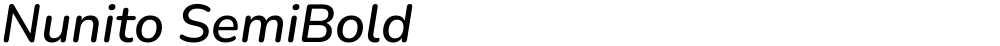 Nunito SemiBold
