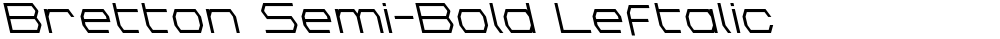 Bretton Semi-Bold Leftalic
