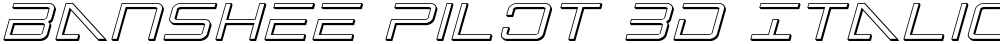 Banshee Pilot 3D Italic