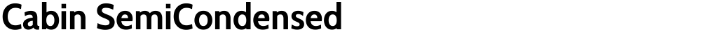 Cabin SemiCondensed