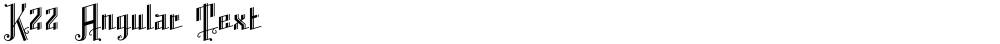 K22 Angular Text