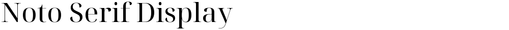 Noto Serif Display