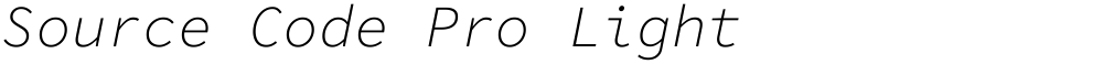 Source Code Pro Light