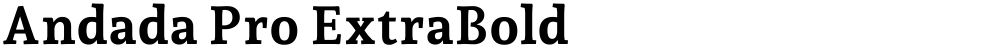 Andada Pro ExtraBold