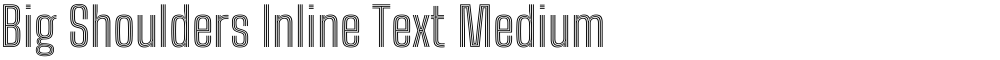 Big Shoulders Inline Text Medium