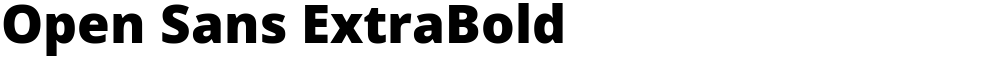Open Sans ExtraBold