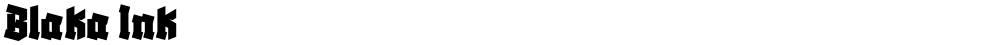Blaka Ink