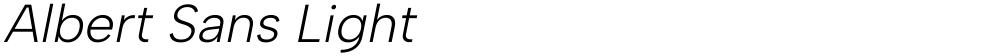 Albert Sans Light