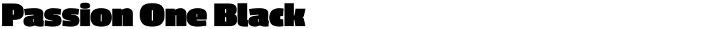 Passion One Black