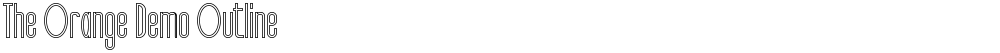 The Orange Demo Outline