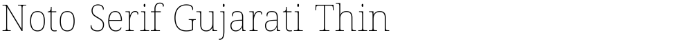 Noto Serif Gujarati Thin