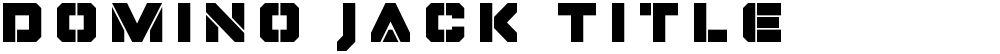 Domino Jack Title