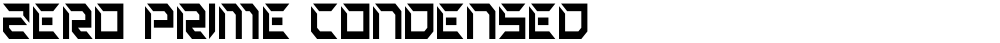 Zero Prime Condensed