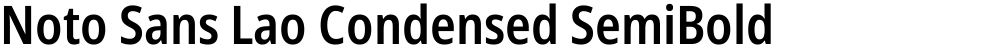 Noto Sans Lao Condensed SemiBold