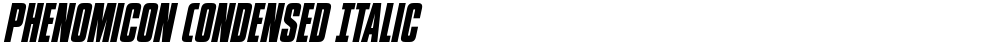 Phenomicon Condensed Italic