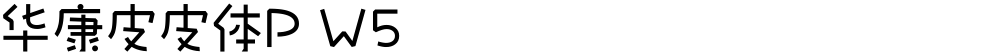 华康皮皮体P W5