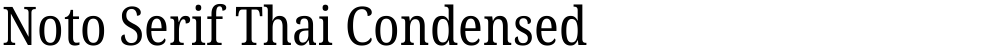 Noto Serif Thai Condensed
