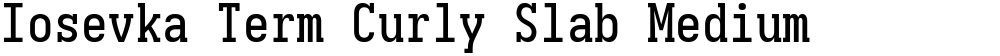 Iosevka Term Curly Slab Medium