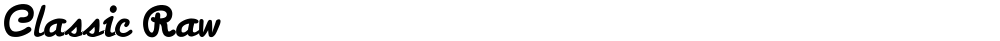 Classic Raw